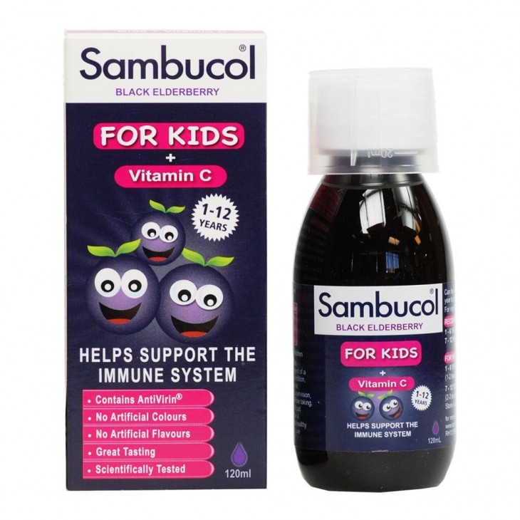 SAMBUCOL - 兒童黑接骨木果漿 (含維生素C) 120ml